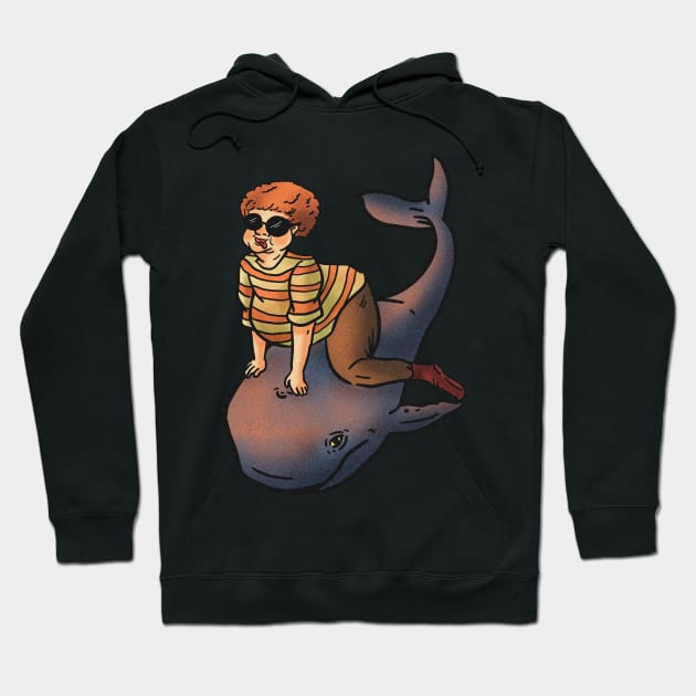 Whale Water vehicle Hoodie by Translucia